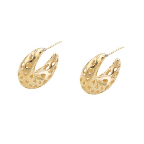 Brass Stud Earring plated for woman golden Sold By Lot