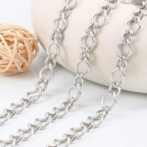 Nehrđajućeg čelika Nekclace Chain, 304 nehrđajućeg čelika, elektrolizacija, možete DIY, nikal, olovo i kadmij besplatno, Prodano By m