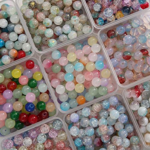 Granulos artesanais de  Lampwork, vidrilho, Roda, DIY, Mais cores pare escolha, 10mm, 50PCs/Bag, vendido por Bag