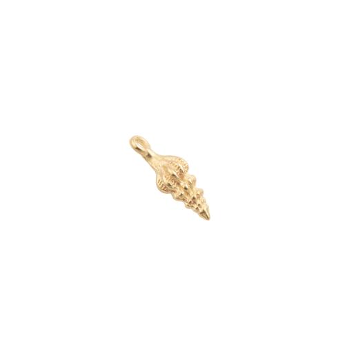 Brass Nakit Privjesci, Mesing, pozlaćen, možete DIY, zlatan, 13x4x4mm, 30računala/Lot, Prodano By Lot