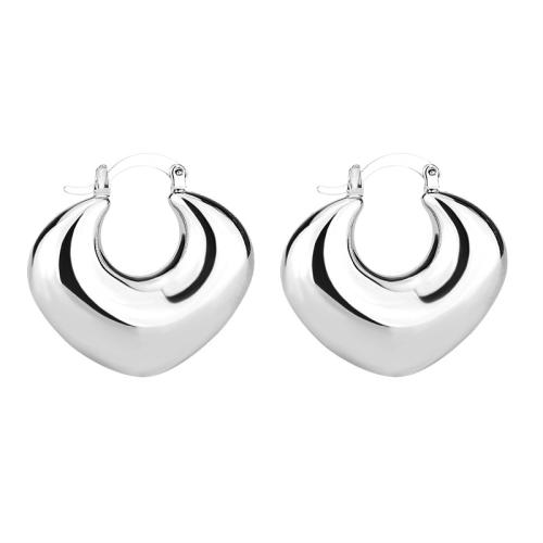 Argent sterling 925 boucle d'oreille leverback, bijoux de mode & pour femme, argent, 30.50x30mm, Vendu par paire