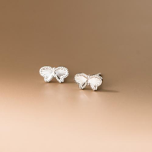 925 sterling silver Stud Earring, platinerade, olika stilar för val & för kvinna, Säljs av Par