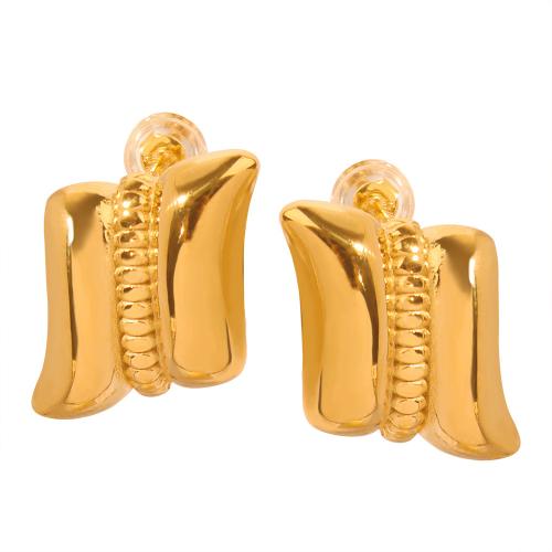 Titanium Steel  Earring fashion jewelry & for woman Sold By Pair