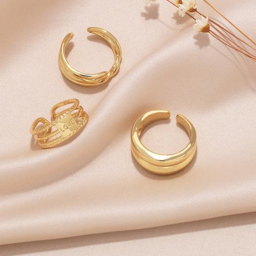 Brass Finger Ring plated fashion jewelry golden nickel lead & cadmium free Sold By PC