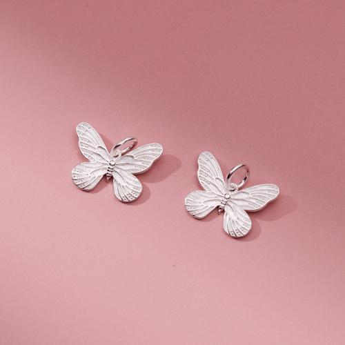 925 Sterling Silver Pendant Butterfly DIY Sold By PC