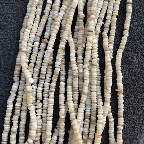 Natuurlijke zoetwaterschelp kralen, Freshwater Shell, Nuggets, mode sieraden & DIY, gemengde kleuren, 2x6mm, Ca 240pC's/Strand, Verkocht door Strand