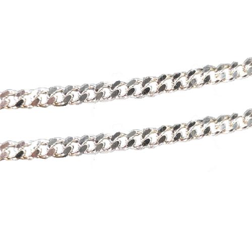 925 Sterling Silver Chains sideways chain & DIY silver color Sold By G