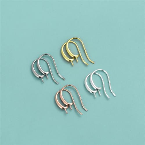 925 Sterling Silver Hook Earwire, 925 de prata esterlina, DIY & tamanho diferente para a escolha, Mais cores pare escolha, vendido por par