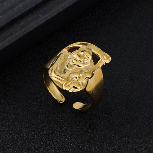 Vinger Ring in edelstaal, 304 roestvrij staal, mode sieraden & voor de mens, meer kleuren voor de keuze, Internal diameter 19mm, Verkocht door PC