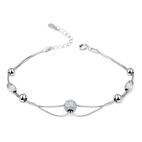 Argento Bracciali, 925 sterline d'argento, with 3cm extender chain, gioielli di moda & per la donna, assenza di nichel,piombo&cadmio, Lunghezza Appross. 16.5 cm, Venduto da PC