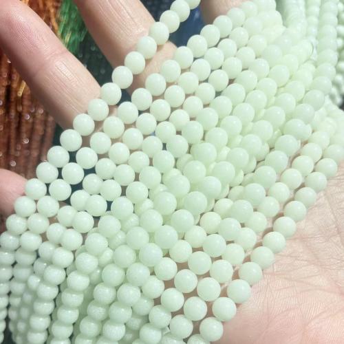 Gemstone Jewelry Beads Night-Light Stone Round DIY Sold Per Approx 38 cm Strand