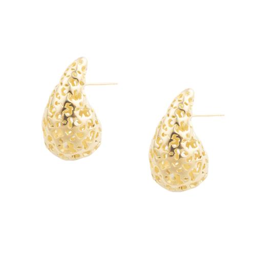 Brass Stud Earring plated for woman gold Sold By Lot