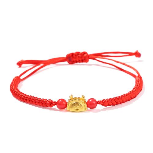 aleación de zinc Pulsera, con cordón de algodón, hecho a mano, estilo popular & trenzado & diferentes estilos para la opción & para mujer, longitud aproximado 6-10 Inch, Vendido por UD