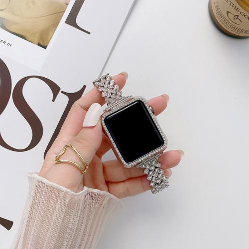 Se bands, Zinc Alloy, for apple watch & Unisex & forskellig størrelse for valg & med rhinestone, flere farver til valg, nikkel, bly & cadmium fri, Solgt af PC