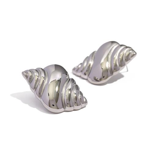 Stainless Steel Stud Earrings 304 Stainless Steel fashion jewelry & for woman Sold By Pair