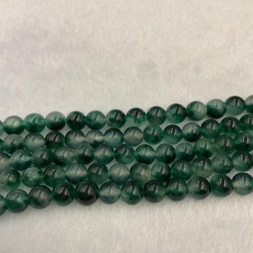 Paars Chalcedoon, Ronde, gepolijst, mode sieraden & DIY & verschillende grootte voor keus, groen, Per verkocht Ca 38 cm Strand