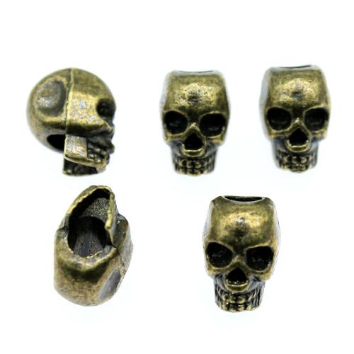 Abalorios de Aleación de Zinc , Calavera, chapado, Vintage & Joyería & Bricolaje, más colores para la opción, 12x11mm, Vendido por UD