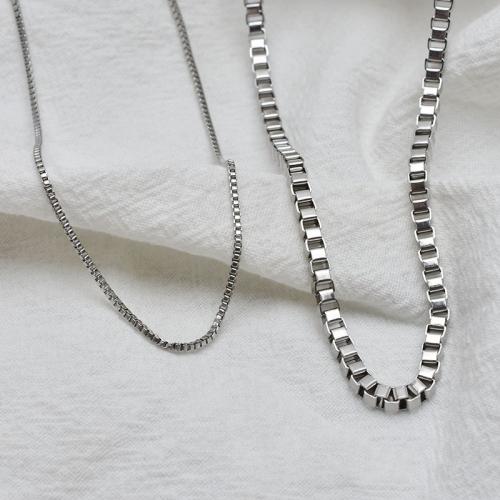 Stainless Steel Nekclace Chain, 304 roestvrij staal, verschillende lengte voor keuze & DIY & verschillende grootte voor keus, oorspronkelijke kleur, Verkocht door PC