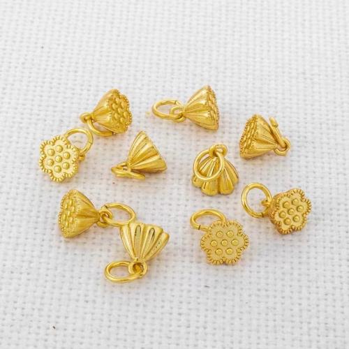 Messing hangers, Lotus Seedpod, gold plated, DIY & verschillende grootte voor keus, meer kleuren voor de keuze, nikkel, lood en cadmium vrij, Verkocht door PC