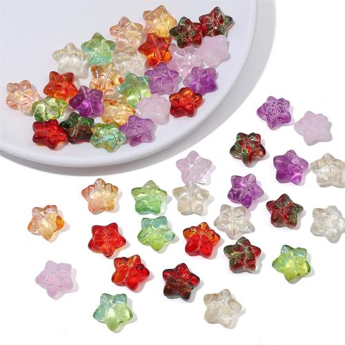 Handgemaakte Lampwork Beads, Ster, DIY, meer kleuren voor de keuze, 15x14mm, Verkocht door PC