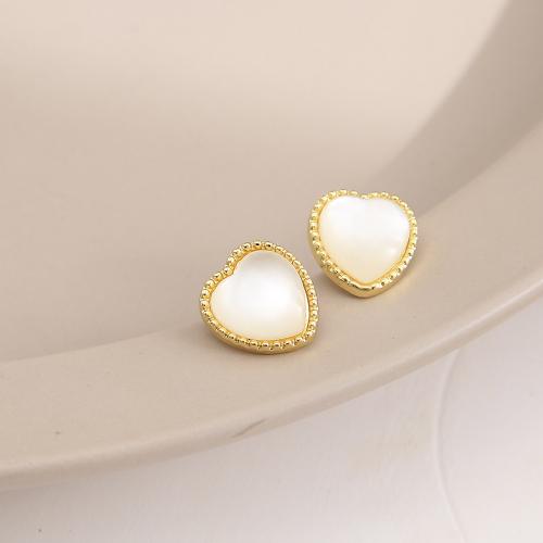 Lo zinco in lega Stud Earring, lega in zinco, with perla in plastica, gioielli di moda & stili diversi per la scelta & per la donna, Venduto da coppia