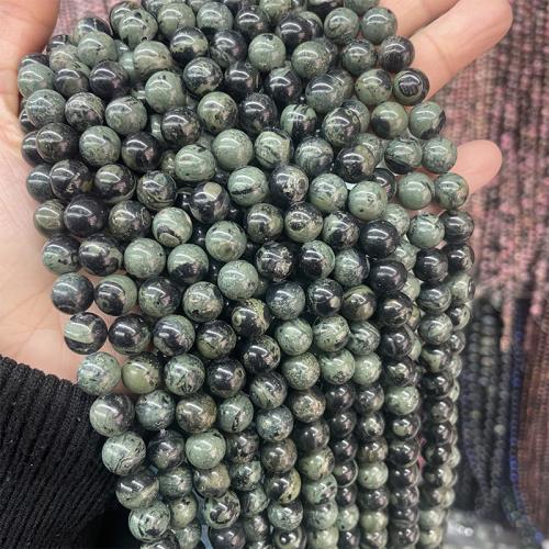 Gemstone šperky Korálky, Kambaba a Jasper, Kolo, módní šperky & DIY & různé velikosti pro výběr, smíšené barvy, Prodáno za Cca 38 cm Strand