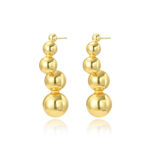 Brass Stud Earring high quality plated fashion jewelry & for woman nickel lead & cadmium free Sold By Pair