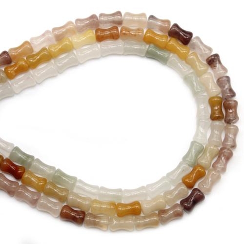 Gemstone Smycken Pärlor, Natursten, Bamboo, polerad, DIY & olika material för val, fler färger för val, 6x10mm, Ca 33PC/Strand, Säljs av Strand