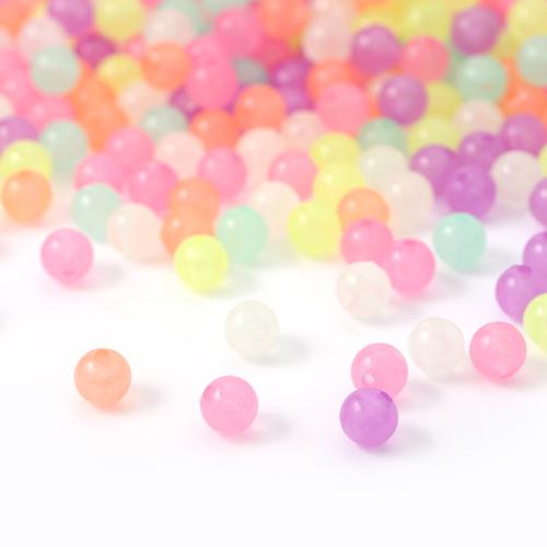 Acrylic Jewelry Beads Round DIY Sold By Bag