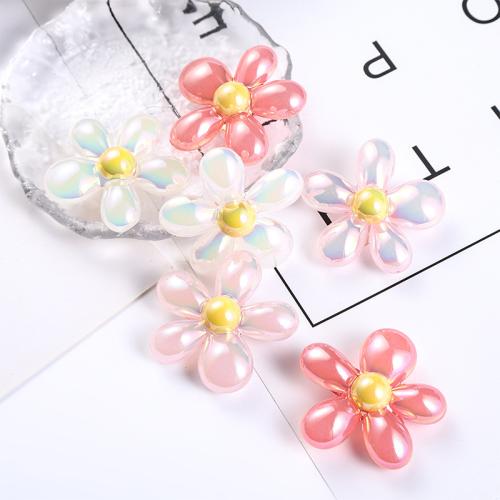 Acryl Schmuck Perlen, Blume, DIY, keine, 40mm, Bohrung:ca. 3mm, 10PCs/Tasche, verkauft von Tasche