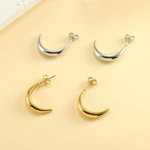 Stainless Steel Stud Earrings 316 Stainless Steel plated fashion jewelry Sold By Pair