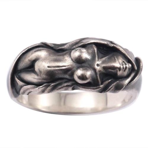 Messing fingerring, forgyldt, Unisex, oprindelige farve, Solgt af PC