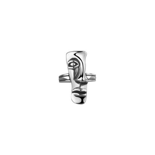 Messing fingerring, forgyldt, Unisex, platin farve, Solgt af PC