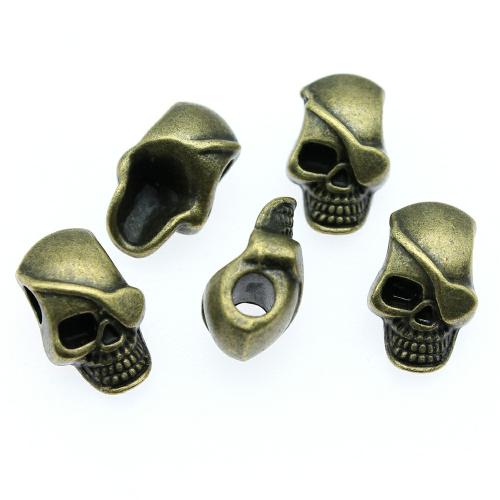 Zink Alloy Smycken Pärlor, Skull, antik brons färg klädd, Vintage & mode smycken & DIY, 18x11x9mm, Säljs av PC