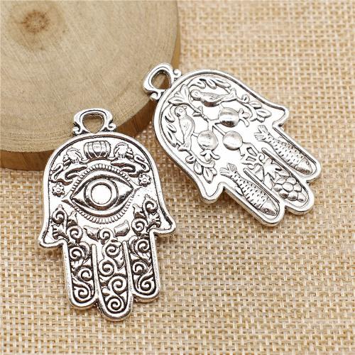 Zinc Alloy Hand Pendants antique silver color plated vintage & fashion jewelry & DIY Sold By PC