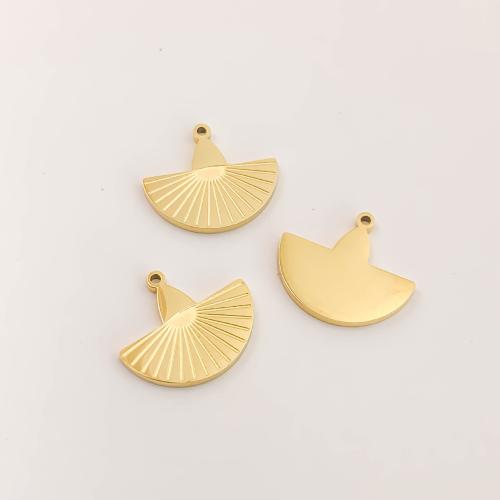 Stainless Steel Pendants 316L Stainless Steel DIY golden Sold By Bag