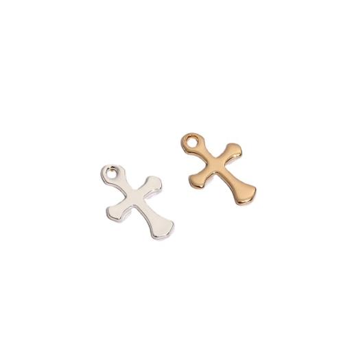 Rostfritt stål Cross Hängen, 304 rostfritt stål, DIY, fler färger för val, 9x13mm, Säljs av PC