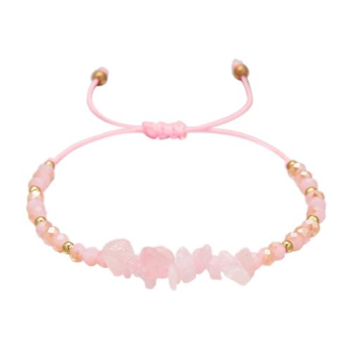 Edelsteen armbanden, Natuursteen, met Knoopkoord, handgemaakt, mode sieraden & uniseks & verstelbaar, meer kleuren voor de keuze, Lengte Ca 16-26 cm, Verkocht door PC