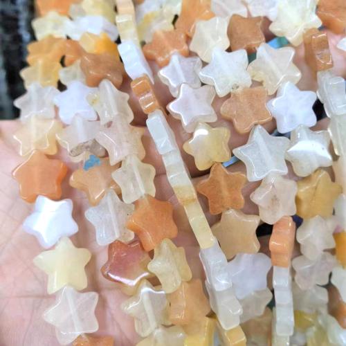 Natural Aventurine Beads Yellow Aventurine Star DIY yellow 12mm Approx Sold By Strand