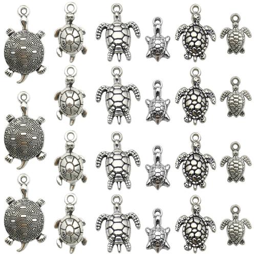 Zinc Alloy Animal Pendants Turtle plated DIY original color Sold By PC