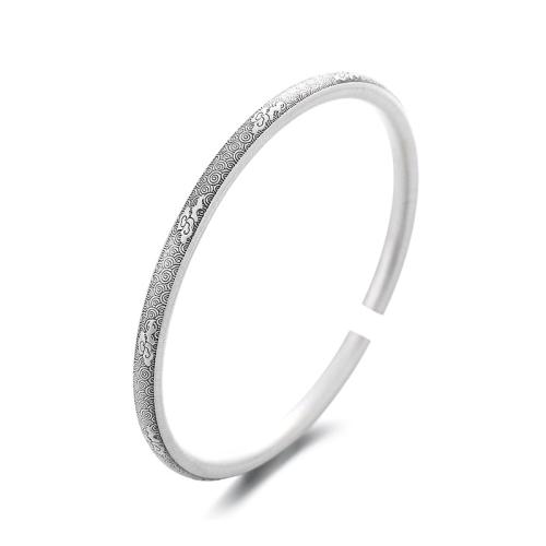 925 Sterling Silver Bangle Bracelet fashion jewelry & for woman Inner Approx 58mm Sold By PC