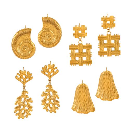 Tíotáiniam Cruach Earring, Cruach Tíotáiniam, jewelry faisin & stíleanna éagsúla do rogha & do bhean, dathanna níos mó le haghaidh rogha, Díolta De réir Péire