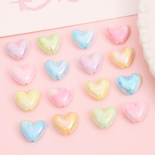 Acrylic Jewelry Beads Heart DIY Approx 2mm Sold By Bag