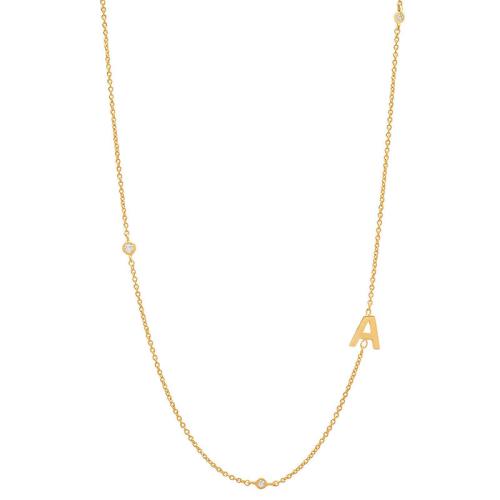 Collier d'acier titane, avec 5cm chaînes de rallonge, modèles différents pour le choix & pavé de micro zircon & pour femme, doré, Longueur 40 cm, Vendu par PC