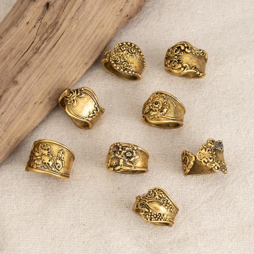 Zinc Alloy ring Set, forgyldt, forskellige stilarter for valg & for kvinde, Solgt af sæt