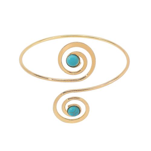 Pulsera de Hierro, fundición, con turquesa, Joyería & diferentes estilos para la opción & para mujer, Vendido por UD