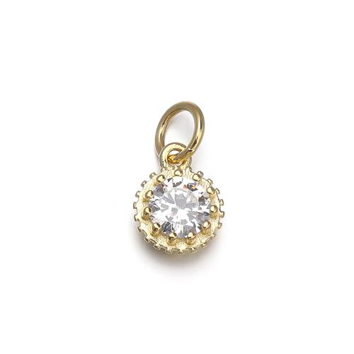 Cubic Zirconia Micro Pave 925 Sterling Silver Pendant DIY & micro pave cubic zirconia Sold By PC