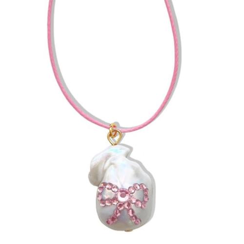 Collier d'acier titane, avec corde de cire & perle de plastique, avec 5cm chaînes de rallonge, styles différents pour le choix & pavé de micro zircon & pour femme, plus de couleurs à choisir, Longueur 45 cm, Vendu par PC