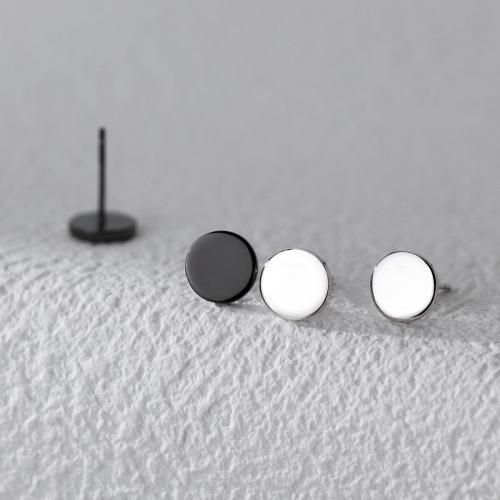 925 Sterling Silver Stud Earring Round Unisex Sold By Pair