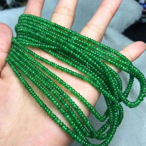 Edelsteen Sieraden Kralen, gepolijst, DIY & verschillende grootte voor keus, groen, Per verkocht Ca 42 cm Strand